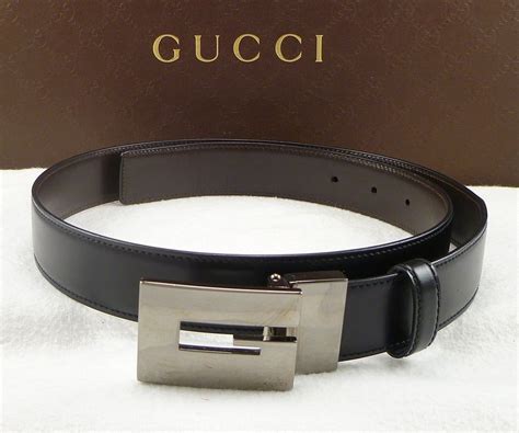 gucci reversible leather belt with square buckle|Gucci reversible belt black brown.